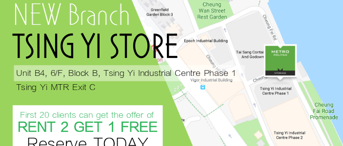 Metropolitan Storage: Early Bird Offer for New Tsing Yi Store